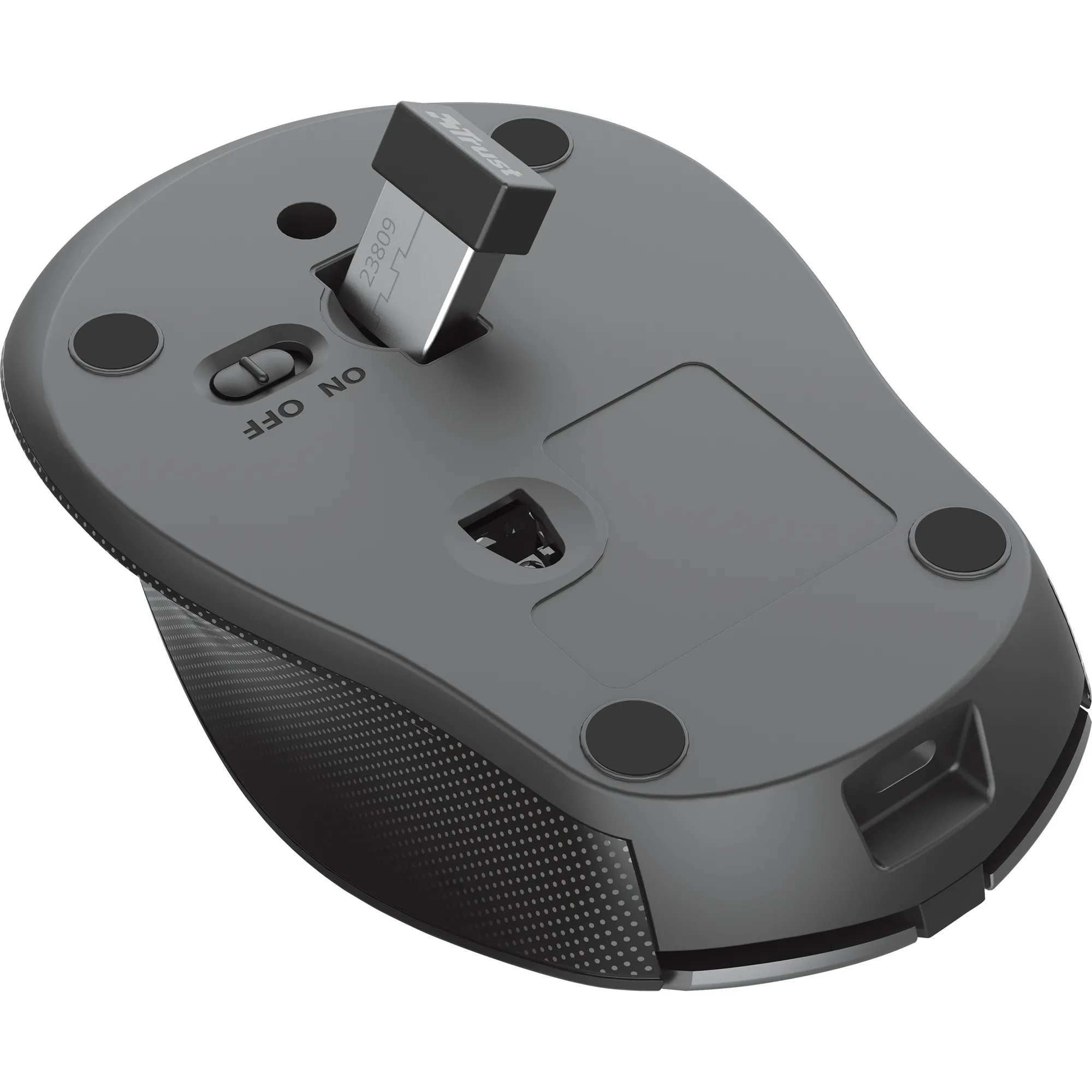TRUST ZAYA DRAADLOZE OPLAADBARE MUIS (ZWART, 800  1600 DPI)